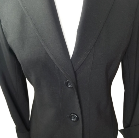 || LAFAYETTE 148 || Black Wool Fitted Blazer - Picture 2 of 7